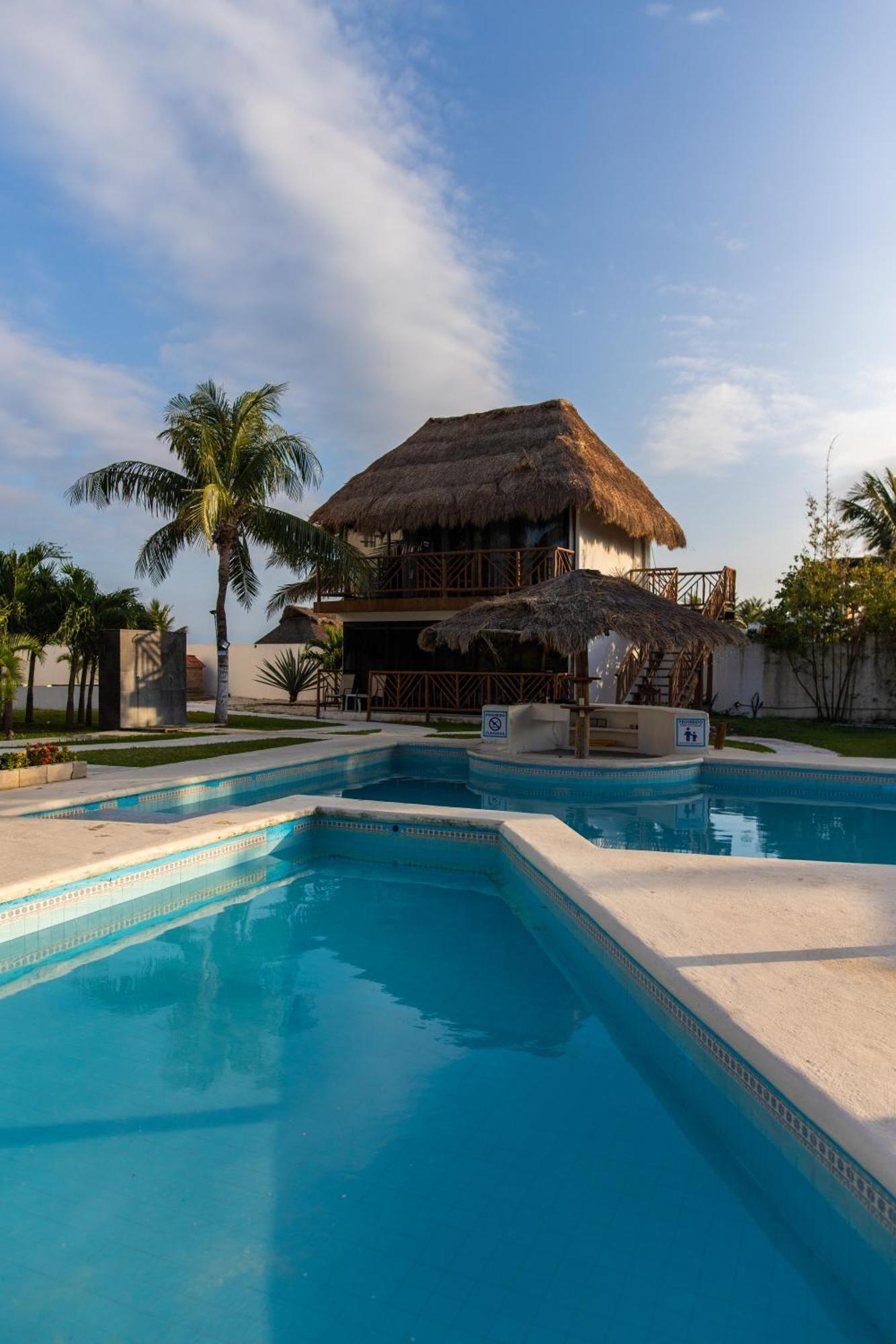 Kabanas & Beach Club Ojo De Agua 莫雷洛斯港 外观 照片