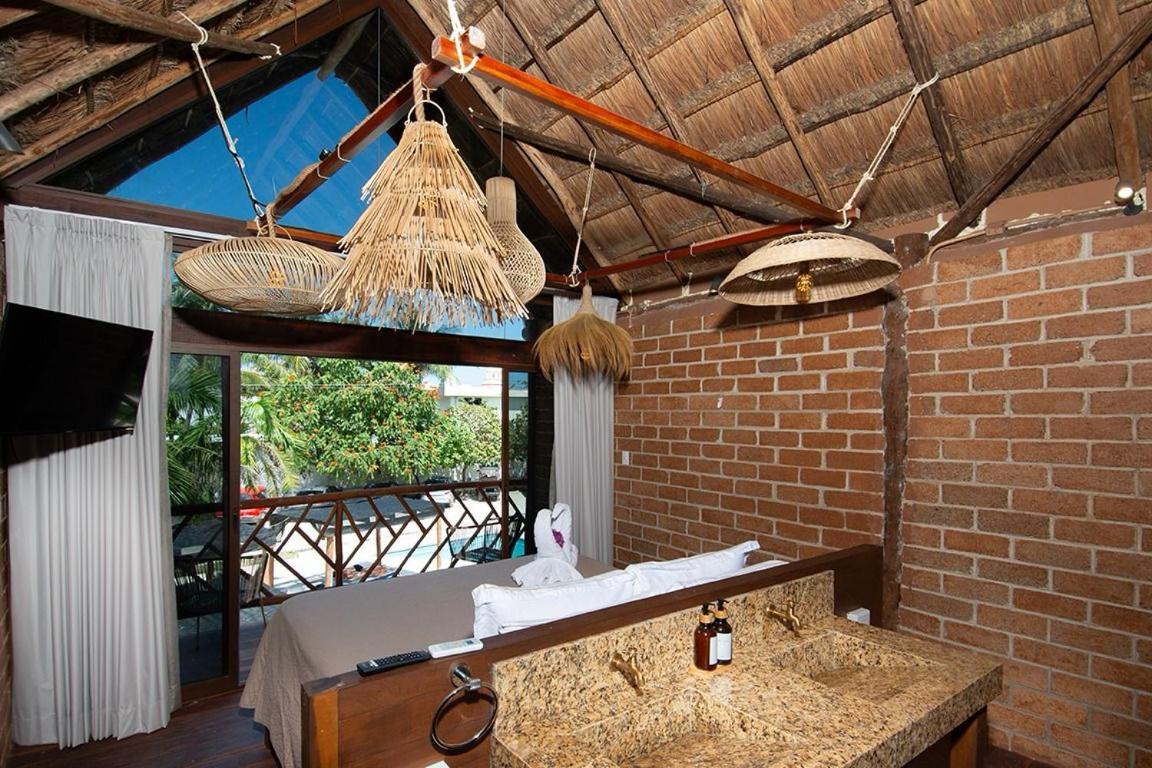 Kabanas & Beach Club Ojo De Agua 莫雷洛斯港 外观 照片